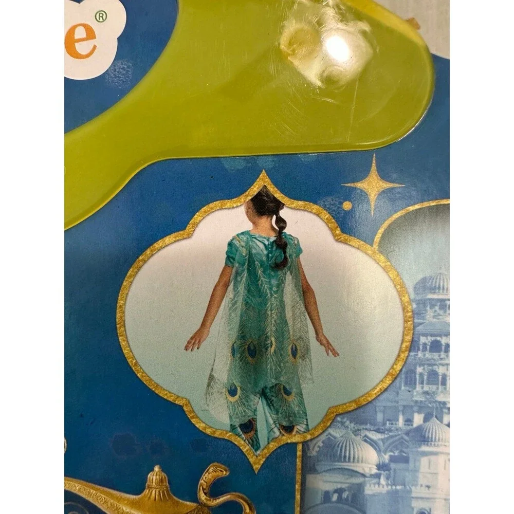 NWOT Disguise Disney Aladdin Girls Deluxe Jasmine Halloween Dress Up Costume 5-6 - Picture 5 of 7